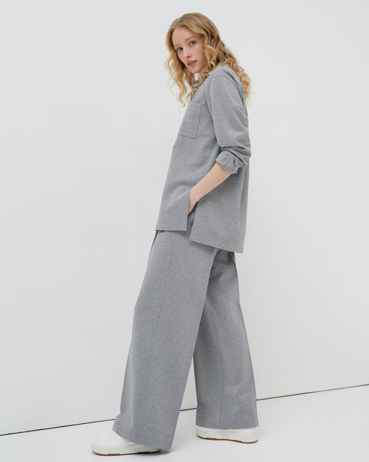 PLEATED WIDE PANTS